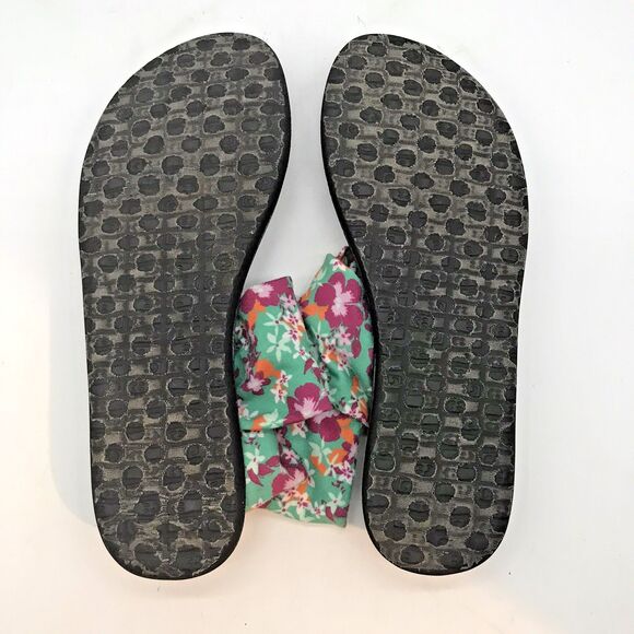 Sanuk Yoga Sling 2 Sandals Women's 8 Multicolor Toe-Post Comfort Flats 1015891 - Picture 9 of 11